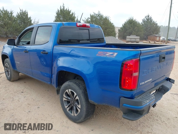 2022 Chevrolet Colorado 4WD Z71 with VIN 1GCGTDEN8N1152160, listed as a IAAI auction lot 42103617 with 43,304 mi miles and . Bid and sale history available at DreamBid. Image 3.