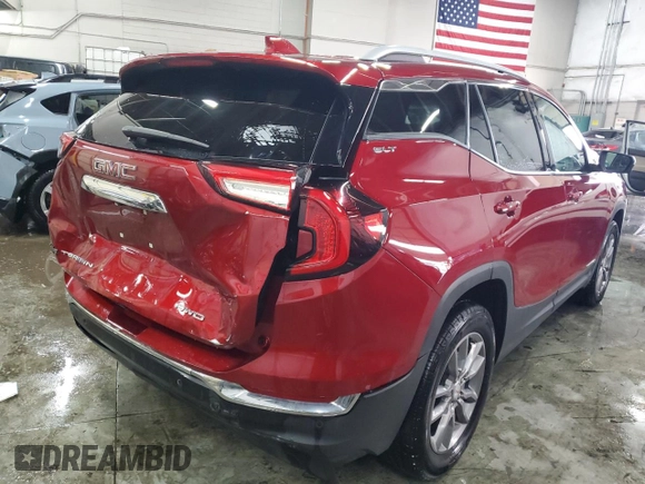 2023 GMC Terrain SLT z VIN 3GKALVEG6PL202695, wystawiony jako Copart lot #41474055 z przebiegiem 17 101 mil mil oraz Szkoda całkowita • Salvage title. Historia ofert i sprzedaży dostępna na DreamBid. Obrazek 3.