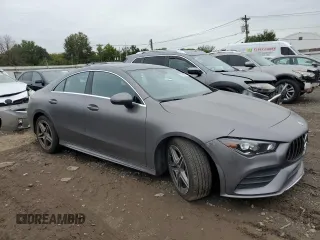2021 Mercedes-Benz CLA with VIN W1K5J4HBXMN154245, listed as a Copart auction lot 72768224 with 16,737 mi miles and Salvage Title. Bid and sale history available at carsss.com. Image 4.
