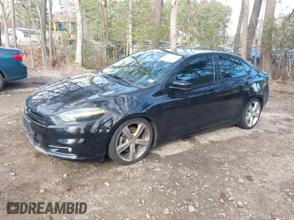 2014 Dodge Dart GT with VIN 1C3CDFEB6ED824524, listed as a IAAI auction lot 41875843 with 96,550 mi miles and . Bid and sale history available at DreamBid. Image 2.