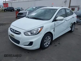 2013 Hyundai Accent GLS with VIN KMHCT4AE6DU291877, listed as a IAAI auction lot 41931876 with 136,781 mi miles. Bid and sale history available at carsss.com. Image 17.