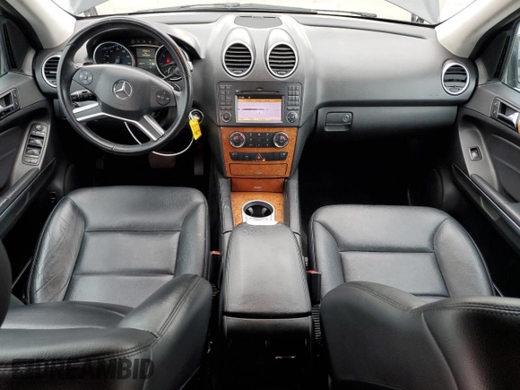 2009 Mercedes-Benz M 3.5L with VIN 4JGBB56E89A524440, listed as a Copart auction lot 43082805 with 185,084 mi miles and Salvage Title. Bid and sale history available at carsss.com. Image 8.