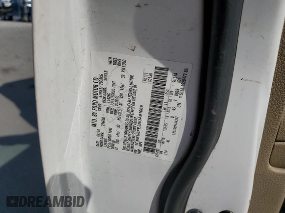 2010 Ford Explorer Limited with VIN 1FMEU8FE3AUA91069, listed as a Copart auction lot 58423455 with 203,078 mi miles and Salvage title. Bid and sale history available at DreamBid. Image 13.