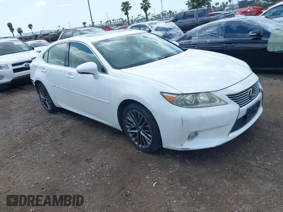 2013 Lexus ES 4dr Sdn with VIN JTHBK1GG9D2014631, listed as a IAAI auction lot 41931985 with 168,385 mi miles. Bid and sale history available at carsss.com. Image 1.