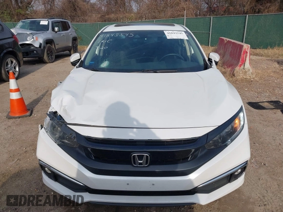 2019 Honda Civic Sedan EX with VIN 19XFC1F34KE018682, listed as a IAAI auction lot 41843545 with 73,992 mi miles. Bid and sale history available at carsss.com. Image 12.