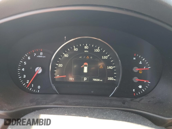 2017 Kia Sorento EX V6 with VIN 5XYPH4A59HG275008, listed as a Copart auction lot 46995155 with 79,534 mi miles and Salvage Title. Bid and sale history available at carsss.com. Image 9.