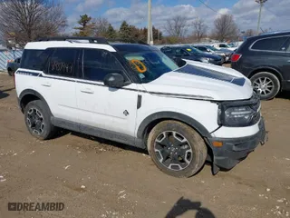 2023 Ford Bronco Sport Outer Banks with VIN 3FMCR9C60PRD92233, listed as a IAAI auction lot 41688132 with 37,860 mi miles. Bid and sale history available at carsss.com. Image 1.