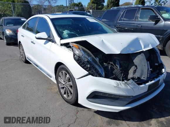 2016 Hyundai Sonata Sport with VIN 5NPE34AFXGH411507, listed as a IAAI auction lot 41592868 with 96,627 mi miles and . Bid and sale history available at DreamBid. Image 1.