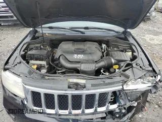 2013 Jeep Grand Cherokee Overland with VIN 1C4RJECG1DC546398, listed as a Copart auction lot 45834595 with 214,975 mi miles and Salvage Title. Bid and sale history available at carsss.com. Image 12.