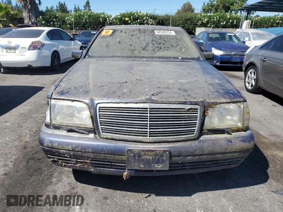 1997 Mercedes-Benz S-Class with VIN WDBGA51GXVA335738, listed as a Copart auction lot 68580254 with 0 mi miles and Clean Title. Bid and sale history available at carsss.com. Image 5.