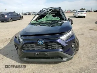 2024 Toyota RAV4 Hybrid XLE Premium with VIN JTMB6RFV4RD145174, listed as a Copart auction lot 48618325 with 6,652 mi miles and Salvage Title. Bid and sale history available at carsss.com. Image 11.