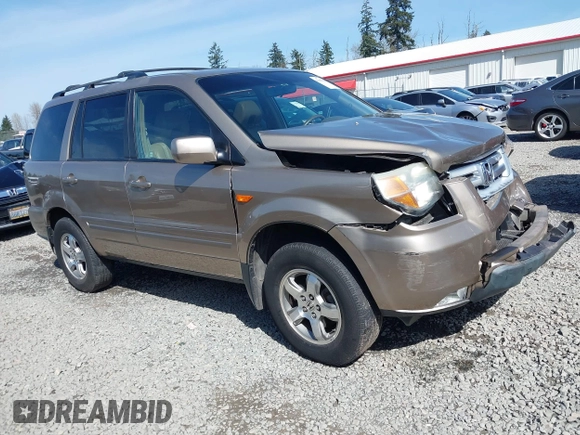 2006 Honda Pilot EX-L with VIN 2HKYF18566H561371, listed as a IAAI auction lot 41950296 with 145,579 mi miles and . Bid and sale history available at DreamBid. Image 1.