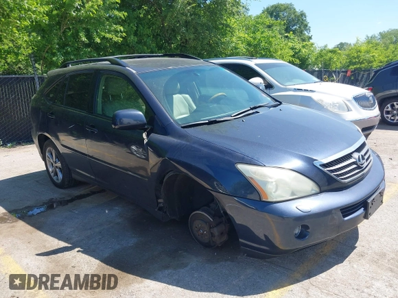 2006 Lexus RX 400h with VIN JTJHW31U560039001, listed as a IAAI auction lot 42233789 with 262,828 mi miles and . Bid and sale history available at DreamBid. Image 1.