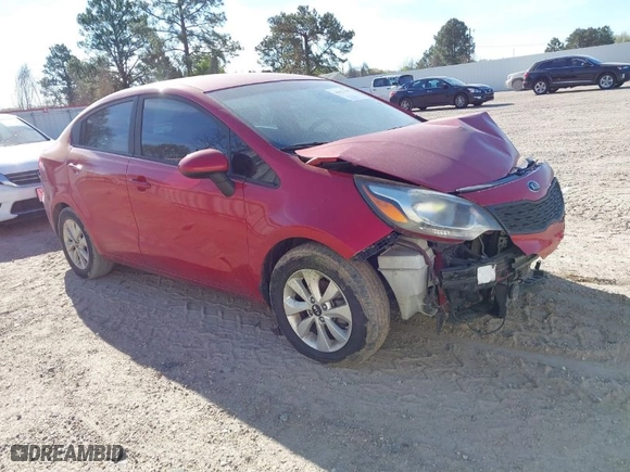 2016 Kia Rio EX with VIN KNADN4A31G6633713, listed as a IAAI auction lot 41822198 with 57,970 mi miles. Bid and sale history available at carsss.com. Image 1.