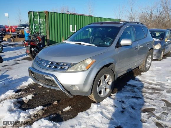 2005 Nissan Murano SL with VIN JN8AZ08W45W438158, listed as a IAAI auction lot 41542366 with 51,191 mi miles. Bid and sale history available at carsss.com. Image 2.