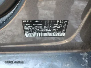 2014 Volkswagen Jetta SEL z VIN 3VWL17AJ6EM438176, wystawiony jako Copart lot #85081294 z przebiegiem 108 420 mil mil oraz Szkoda całkowita • Salvage title. Historia ofert i sprzedaży dostępna na DreamBid. Obrazek 12.