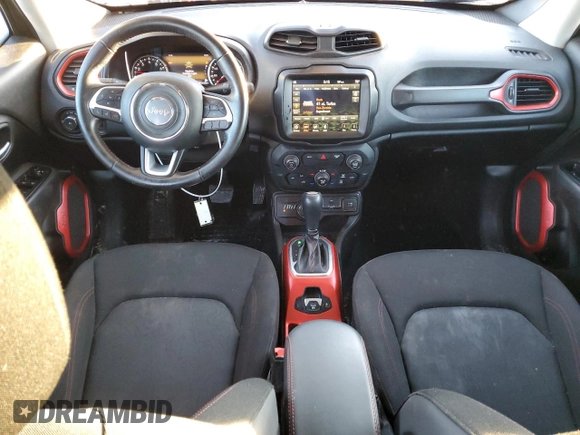 2018 Jeep Renegade Trailhawk with VIN ZACCJBCB4JPH49396, listed as a Copart auction lot 42353385 with 86,792 mi miles and Salvage Title. Bid and sale history available at carsss.com. Image 8.