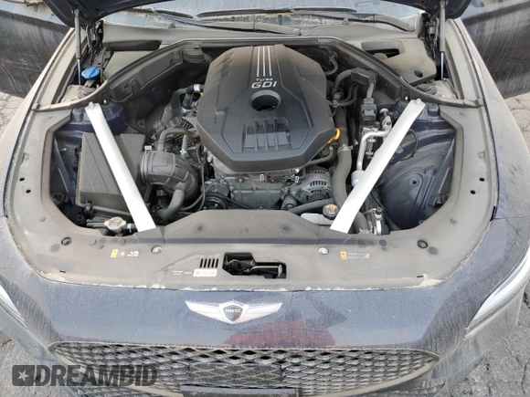 2023 Genesis G70 2.0T with VIN KMTG34TA5PU124271, listed as a Copart auction lot 82690964 with 8,844 mi miles and Salvage Title. Bid and sale history available at DreamBid. Image 11.