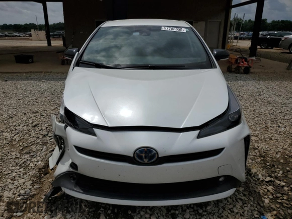 2021 Toyota Prius L Eco with VIN JTDKAMFU4M3129824, listed as a Copart auction lot 57788635 with 38,556 mi miles and Salvage title. Bid and sale history available at DreamBid. Image 5.