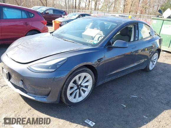 2022 Tesla Model 3 Long Range with VIN 5YJ3E1EB0NF365284, listed as a IAAI auction lot 41899706 with 36,463 mi miles and . Bid and sale history available at DreamBid. Image 21.
