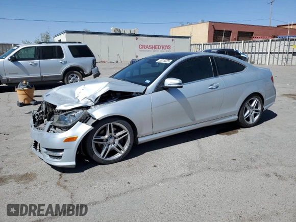 2013 Mercedes-Benz C C 350 with VIN WDDGJ5HB8DG041493, listed as a Copart auction lot 55316605 with 143,689 mi miles and Salvage Title. Bid and sale history available at carsss.com. Image 1.