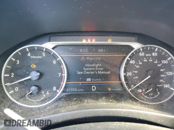 2022 Nissan Altima SR with VIN 1N4BL4CVXNN361962, listed as a Copart auction lot 50953185 with 41,956 mi miles and Non Repairable. Bid and sale history available at DreamBid. Image 9.