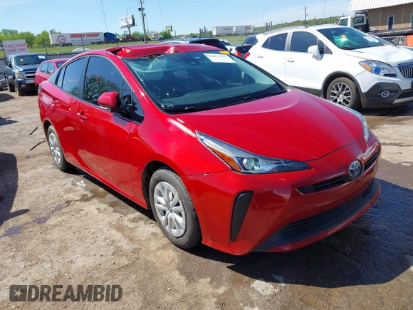 2020 Toyota Prius L Eco z VIN JTDKARFUXL3114644, wystawiony jako IAAI lot #42075713 z przebiegiem 78 853 mil mil oraz . Historia ofert i sprzedaży dostępna na DreamBid. Obrazek 1.