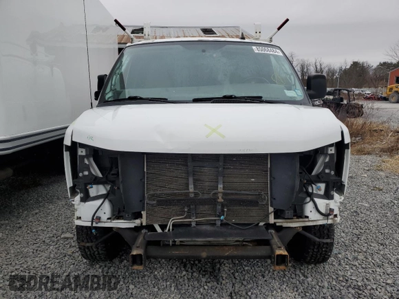 2019 Chevrolet Express Cargo Van with VIN 1GCWGAFG0K1372760, listed as a Copart auction lot 85068484 with 116,637 mi miles and Salvage Title. Bid and sale history available at carsss.com. Image 5.