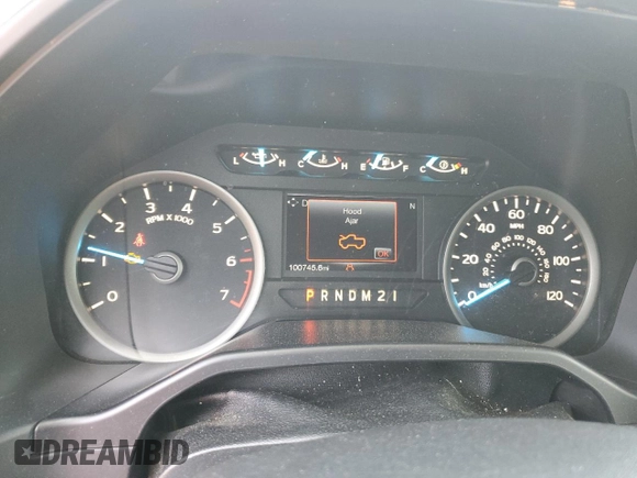 2017 Ford F-150 XL with VIN 1FTEW1EF7HFA77657, listed as a Copart auction lot 48496885 with 100,745 mi miles and Salvage Title. Bid and sale history available at carsss.com. Image 9.