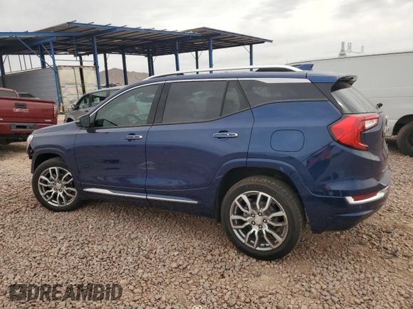 2023 GMC Terrain Denali with VIN 3GKALXEGXPL101655, listed as a Copart auction lot 50809555 with 18,362 mi miles and Salvage title. Bid and sale history available at DreamBid. Image 2.