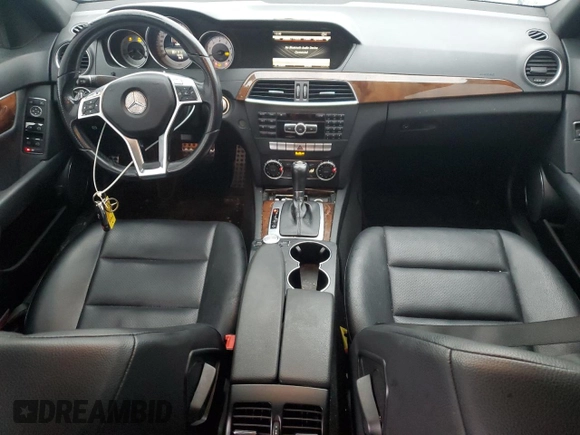 2014 Mercedes-Benz C with VIN WDDGF4HB2EA935084, listed as a Copart auction lot 44710705 with 129,016 mi miles and Salvage Title. Bid and sale history available at carsss.com. Image 8.