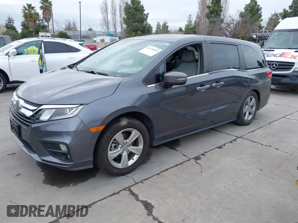 2019 Honda Odyssey EX-L with VIN 5FNRL6H70KB095795, listed as a IAAI auction lot 41535095 with 66,226 mi miles. Bid and sale history available at carsss.com. Image 17.