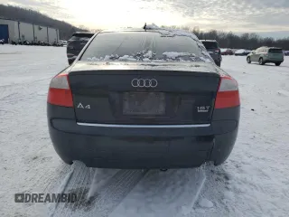 2005 Audi A4 1.8T SE with VIN WAULC68EX5A087184, listed as a Copart auction lot 85869944 with 169,025 mi miles and Salvage Title. Bid and sale history available at carsss.com. Image 6.