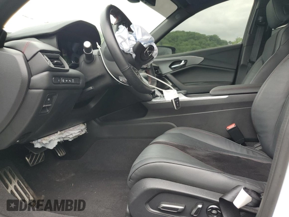 2022 Acura TLX Type S with VIN 19UUB7F04NA001490, listed as a Copart auction lot 61413455 with 29,690 mi miles and Salvage title. Bid and sale history available at DreamBid. Image 7.