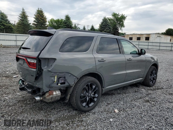 2025 Dodge Durango GT Plus with VIN 1C4RDJDG2SC520775, listed as a Copart auction lot 62708575 with 4,148 mi miles and Salvage title. Bid and sale history available at DreamBid. Image 3.