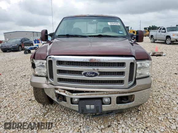 2005 Ford F-250 XL with VIN 1FTSW20PX5ED11526, listed as a Copart auction lot 62649305 with 253,294 mi miles and Salvage title. Bid and sale history available at DreamBid. Image 5.
