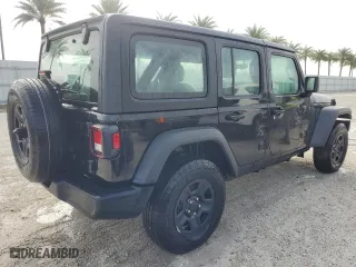 2024 Jeep Wrangler Sport with VIN 1C4PJXDG0RW261473, listed as a Copart auction lot 75140944 with 0 mi miles and Non Repairable. Bid and sale history available at carsss.com. Image 3.