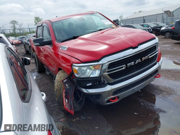 2019 Ram 1500 Big Horn с VIN 1C6SRFFT1KN650004, выставлен на аукционе IAAI как лот 42119833 с пробегом 84 399 миль миль и . История ставок и продаж доступна на DreamBid. Изображение 1.
