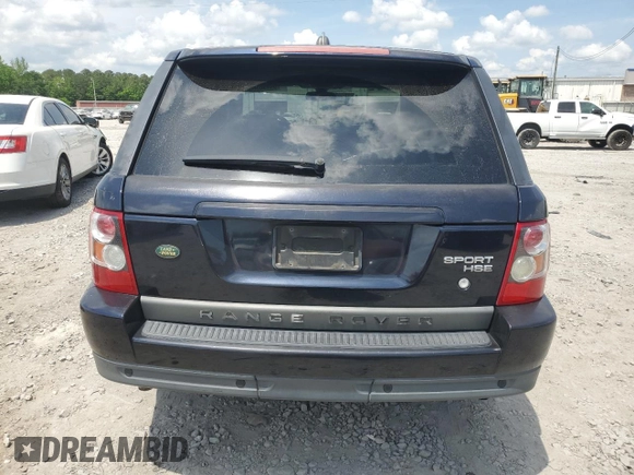 2008 Land Rover Range Rover Sport HSE with VIN SALSF254X8A135130, listed as a Copart auction lot 54496565 with 182,825 mi miles and Salvage Title. Bid and sale history available at DreamBid. Image 6.