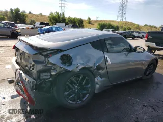 2015 Nissan 370Z with VIN JN1AZ4EH2FM444159, listed as a Copart auction lot 71005944 with 54,063 mi miles and Salvage Title. Bid and sale history available at carsss.com. Image 3.