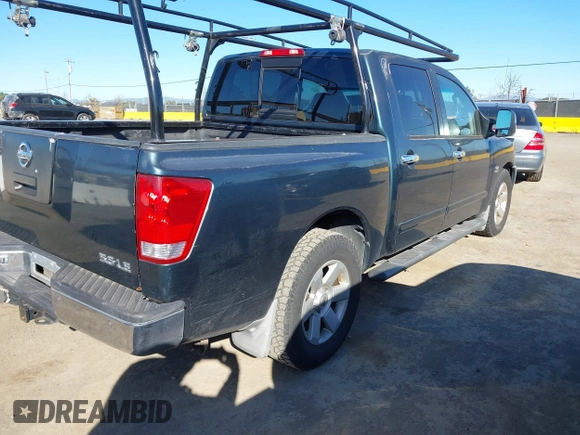 2004 Nissan Titan LE with VIN 1N6AA07A74N568235, listed as a IAAI auction lot 41713080 with 187,318 mi miles and . Bid and sale history available at DreamBid. Image 4.