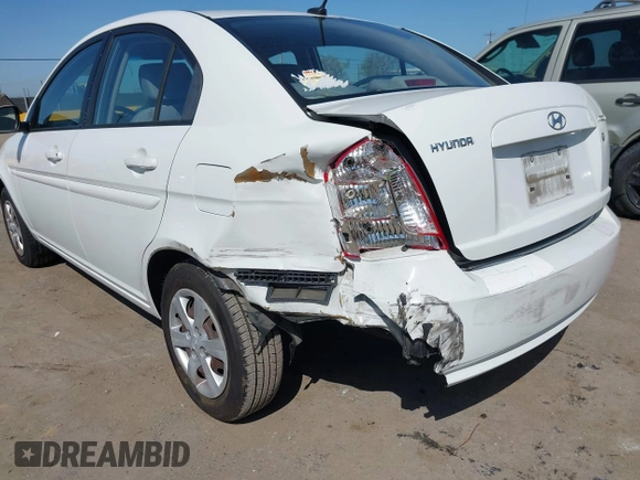 2010 Hyundai Accent GLS with VIN KMHCN4AC7AU473527, listed as a IAAI auction lot 41965592 with 104,506 mi miles. Bid and sale history available at carsss.com. Image 6.