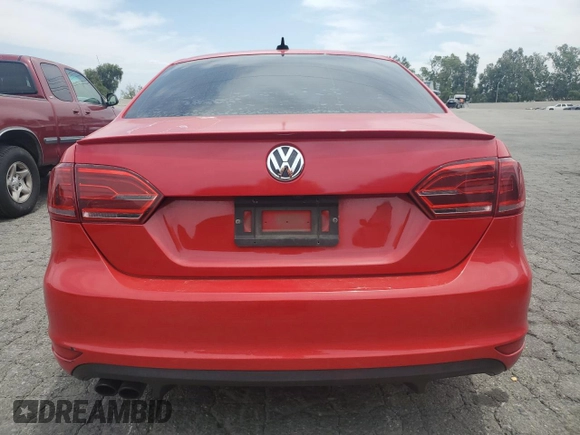 2014 Volkswagen Jetta GLI with VIN 3VW4T7AJ0EM318615, listed as a Copart auction lot 58542385 with 211,879 mi miles and Salvage title. Bid and sale history available at DreamBid. Image 6.