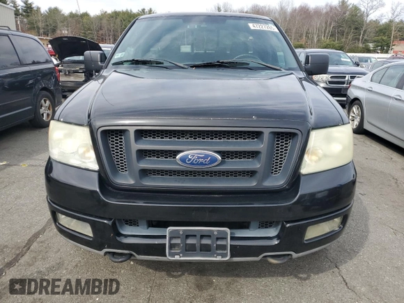 2004 Ford F-150 XLT with VIN 1FTPX14574NA88236, listed as a Copart auction lot 47227265 with 129,660 mi miles and Salvage Title. Bid and sale history available at carsss.com. Image 5.