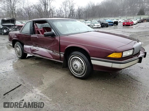 1990 Buick Regal with VIN 2G4WB14T4L1421545, listed as a Copart auction lot 43361855 with 50,580 mi miles and Salvage Title. Bid and sale history available at DreamBid. Image 11.