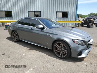 2018 Mercedes-Benz E-Class AMG E 63 S with VIN WDDZF8KB8JA258044, listed as a Copart auction lot 58792094 with 0 mi miles and Salvage Title. Bid and sale history available at carsss.com. Image 4.