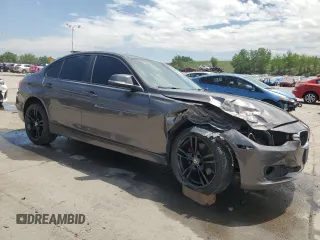 2014 BMW 3 Series 320i xDrive with VIN WBA3C3C53EK200375, listed as a Copart auction lot 59915595 with 104,320 mi miles and Salvage title. Bid and sale history available at DreamBid. Image 4.