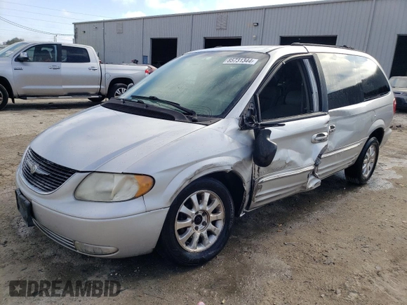 2001 Chrysler Town & Country LXi with VIN 2C8GP54L21R280196, listed as a Copart auction lot 85731344 with 127,056 mi miles and Non Repairable. Bid and sale history available at DreamBid. Image 1.