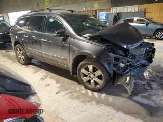 2015 Chevrolet Traverse LTZ with VIN 1GNKVJKD9FJ276025, listed as a Copart auction lot 45965035 with 160,552 mi miles and Salvage Title. Bid and sale history available at DreamBid. Image 4.