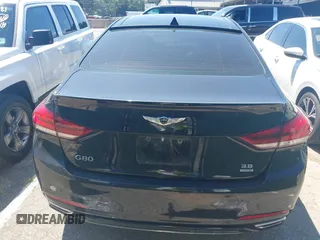 2019 Genesis G80 3.8L with VIN KMHGN4JE6KU296277, listed as a IAAI auction lot 42826288 with 57,471 mi miles and . Bid and sale history available at DreamBid. Image 16.